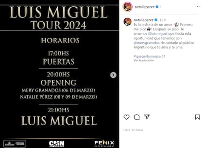 La artista compartió la noticia en Instagram