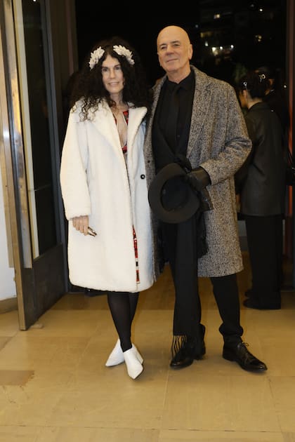 La artista Cynthia Cohen y Jorge Telerman, exdirector general del Teatro Colón de la Ciudad de Buenos Aires