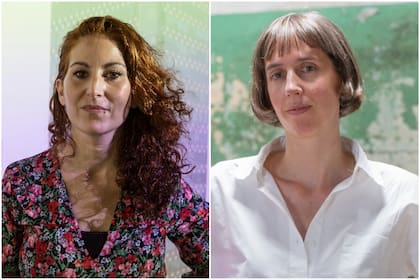 La artista Florencia Levy y la curadora e investigadora Sofía Dourron