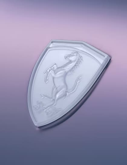 La artista Hyunhee Kim aplicó su estilo semitranslúcido en los escudos de la Scuderia Ferrari