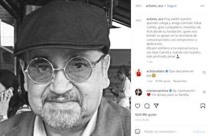 La Asociación Colombiana de Actores compartió la noticia.