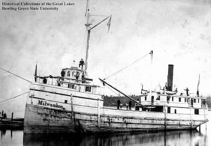 La Asociación de Investigación de Naufragios de Michigan (MSRA) encontró los restos del barco de vapor Milwaukee, notablemente intacto, que se hundió en 1886 luego de ser embestido por otra nave