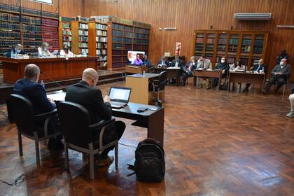 La audiencia de este lunes, en el Salón Vélez Sarsfield de los tribunales de San Salvador de Jujuy