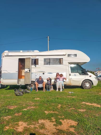 La autocaravana donde viven desde hace algún tiempo