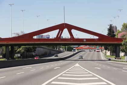 La avenida General Paz, esta mañana