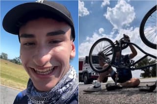 Tomó su bicicleta, salió de Retiro y pedaleó cuatro días para llegar a Mar del Plata