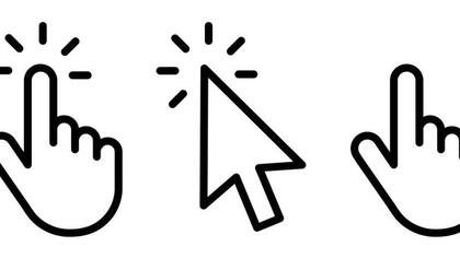 La baja resolución de las pantallas de la época llevó a que inclinasen el cursor 45 grados.
Foto: iStock