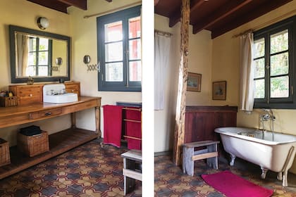 La bañadera con patas traen al hoy un cálido pasado.