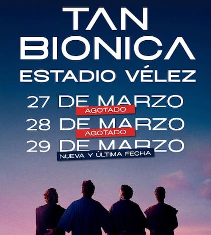 La banda agotó rápidamente las primeras dos fechas (Foto: @tanbionica)