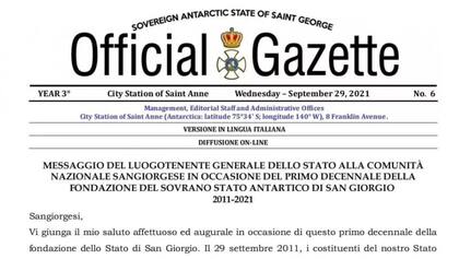 La banda creó el Estado Teocrático Antártico de San Giorgio y estafó a más de 700 personas.