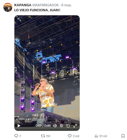 La banda musical "Kapanga" compartió un video en el que el protagonista es "el Mono" (el cantante") e hizo referencia a la frase (Foto X: @kapangasok)