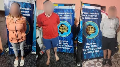 La banda quedó grabada en las cámaras de seguridad