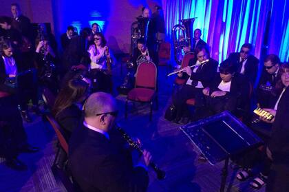 La Banda Sinfónica Nacional de Ciegos interpretó las estrofas del Himno Nacional Argentino