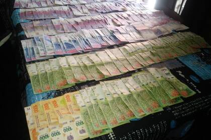 La banda tenía en su poder 720 mil pesos