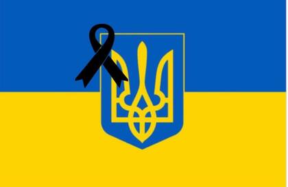 La bandera de Ucrania
