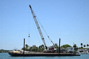 La barcaza involucrada en el choque en el que murió Mila Yankelevich