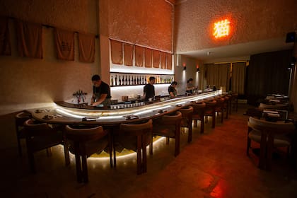 La barra de la sucursal de Neko en Devoto