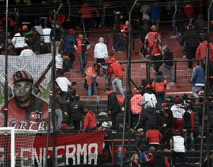 La barra de Newell’s y su feroz interna