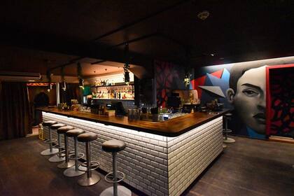 La barra del BrukBar, ideal para degustar un buen whisky.