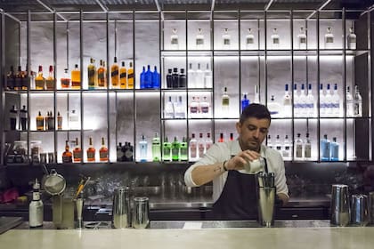 La barra tiene otras bebidas alcohólicas, además del gin