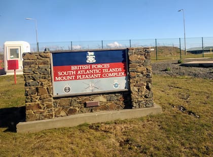 La base británica de Mount Pleasant, en Malvinas