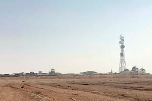 La base militar de Al-Tanf en el sudeste de Siria, en una imagen del 22 de octubre de 2018. (AP Foto/Lolita Baldor, archivo)