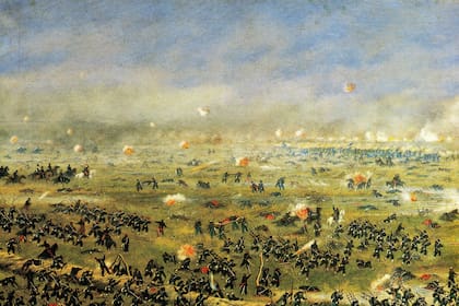 La batalla de Curupaytí, durante la guerra de la Triple Alianza