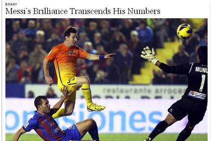 "La belleza de Messi supera la matemática", dice el artículo
