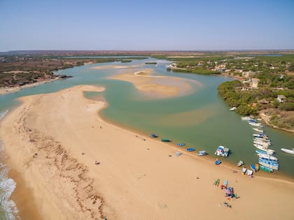 la belleza de una de las playas de Senegal