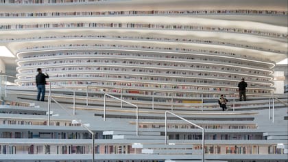 La biblioteca de Tianjin, en China