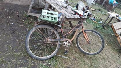 La bicicleta que abandonó Carlos Savanz en General Rodríguez