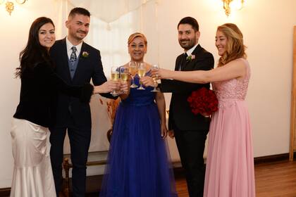 La boda antes de emigrar.