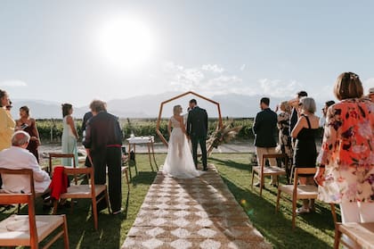 La boda de Catalina Ducos fue en Bodega Zuccardi