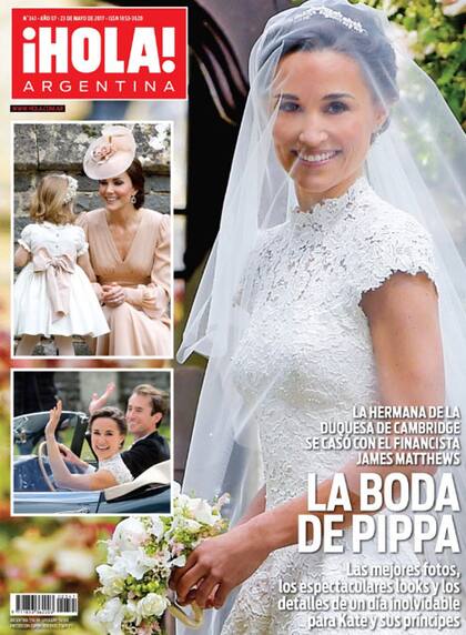 La boda de Pippa Middleton, hermana de la duquesa de Cambridge, en nuestra tapa de esta semana