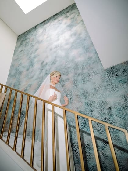 La boda novia, camino al altar