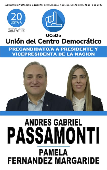 La boleta de Andrés Passamonti de la UCEDE