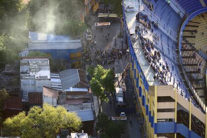 La Bombonera, vista desde un helicóptero