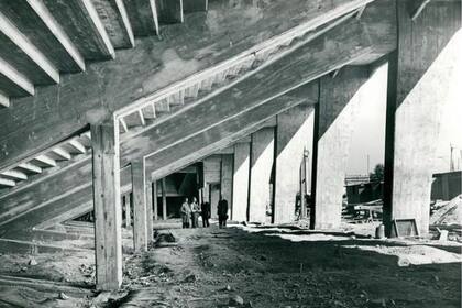 La Bombonera en construcción, en 1939