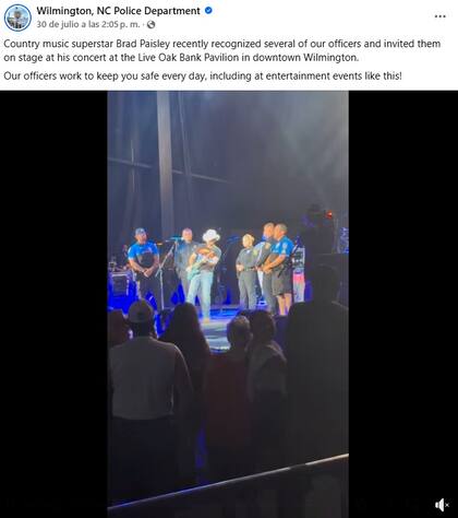 La broma con los oficiales fue repetida días después, esta vez con el Departamento de Policía de Wilmington (Facebook/Wilmington, NC Police Department)
