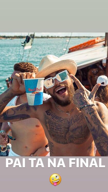 La picante imagen que Neymar compartió apenas finalizó el partido PSG-Leipzig