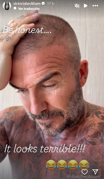 La burla de Victoria Beckham sobre el nuevo corte de pelo del ex futbolista