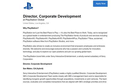 La búsqueda de empleo que lanzó PlayStation