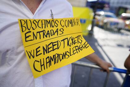 La búsqueda de entradas, en dos idiomas.