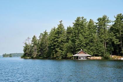 La cabaña de Cindy Crawford sobre el lago Muskoka, en Canadá.