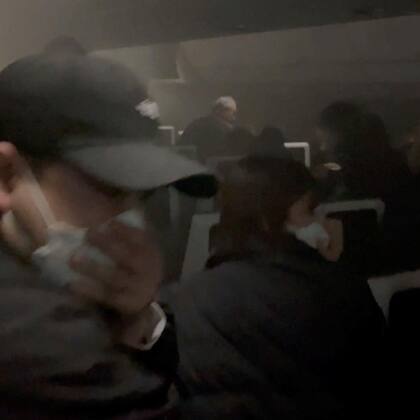 La cabina se llenó pronto de humo tras la colisión.