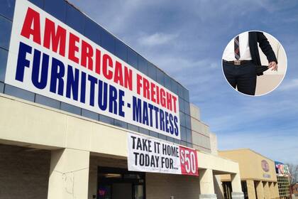 La cadena American Freight enfrenta el cierre de todas sus tiendas debido a problemas financieros, especialmente por la inflación y la caída de ventas.