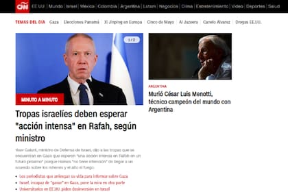 La cadena estadounidense CNN recordó el paso de Menotti por la Selección y otros clubes como River, Boca y Barcelona