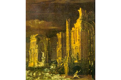 "La caída de la Atlántida", por François de Nomé (siglo XVII)