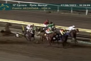 El accidente en La Plata que provocó una dura caída y la suspensión del jockey más ganador del país