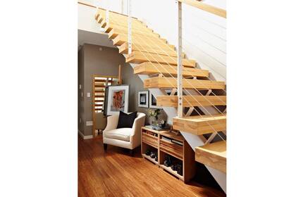 La calidez de la madera combinada con el metal